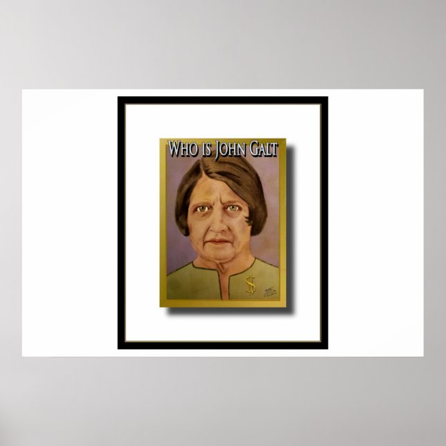 Poster Ayn Rand (que é John Galt) (Frente)