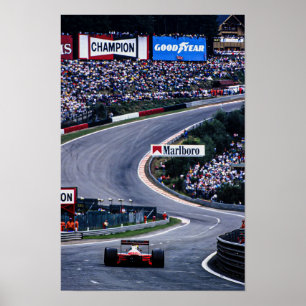 Poster Ayrton Belgium Racing