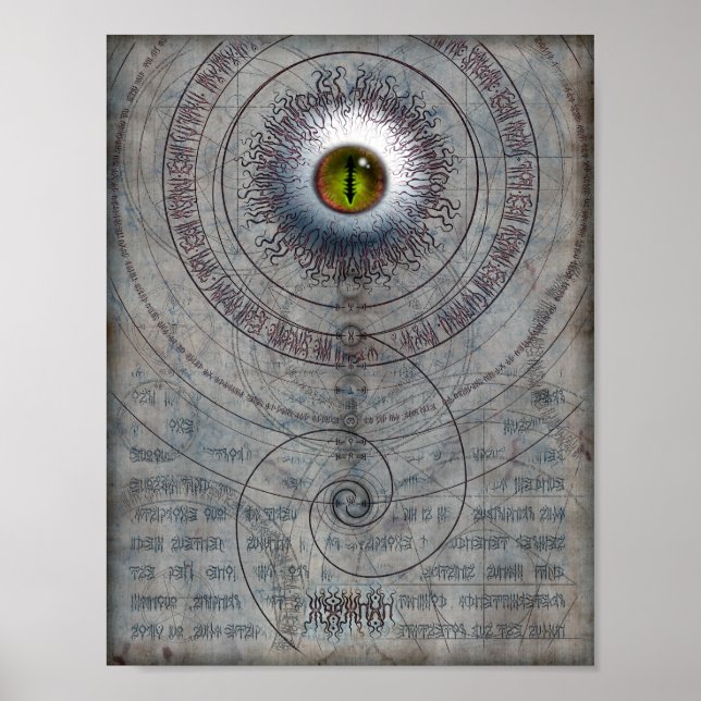 Pôster AZATHOTH 8,5x11 (Frente)