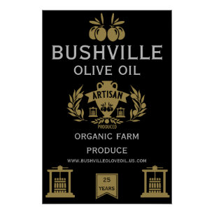 Pôster Azeite do mercado de agricultores