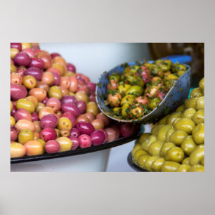 Poster Azeitonas No Mercado