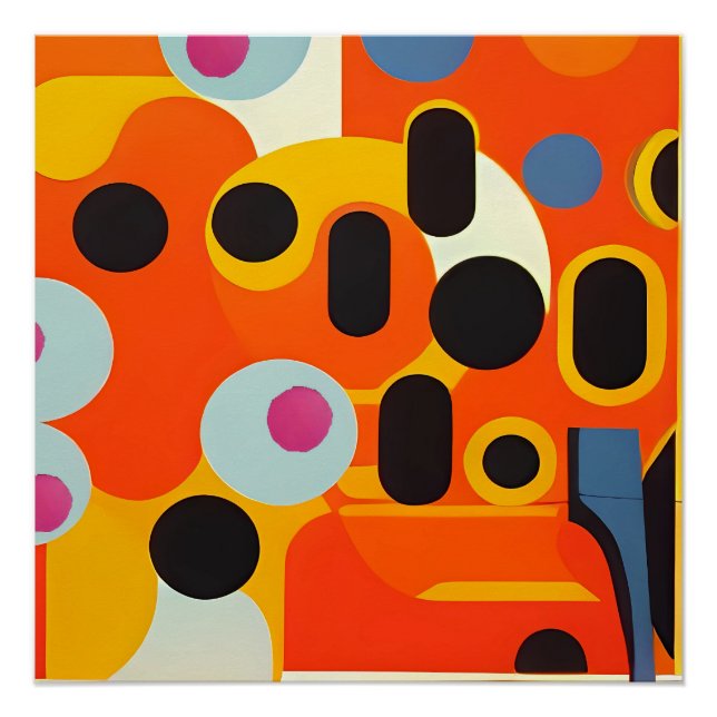 Pôster Azeitonas pálidas - Ken Gage Abstrato (Frente)