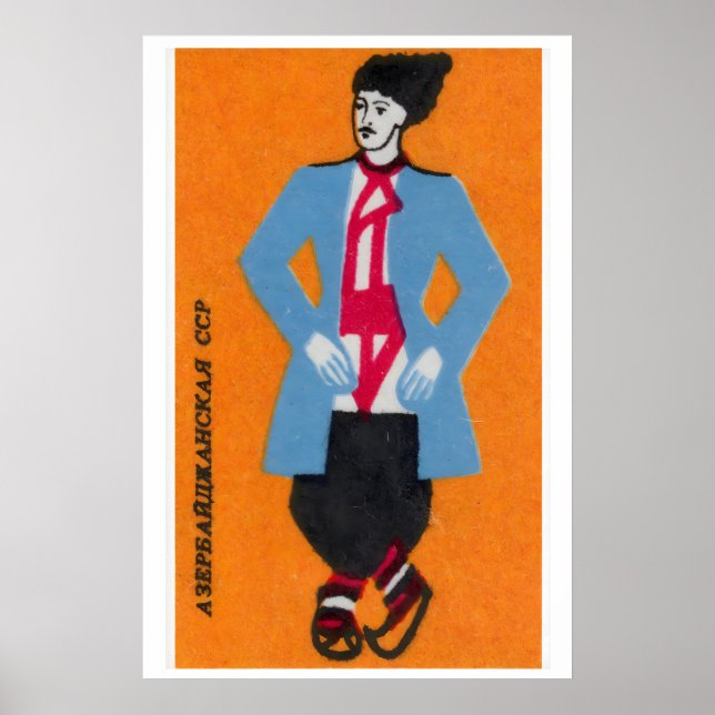 Poster Azerbaijani Man - Matchbox Print - Aesthetic Wall (Frente)