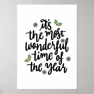 Poster Azevinho do Natal - decorações do feriado