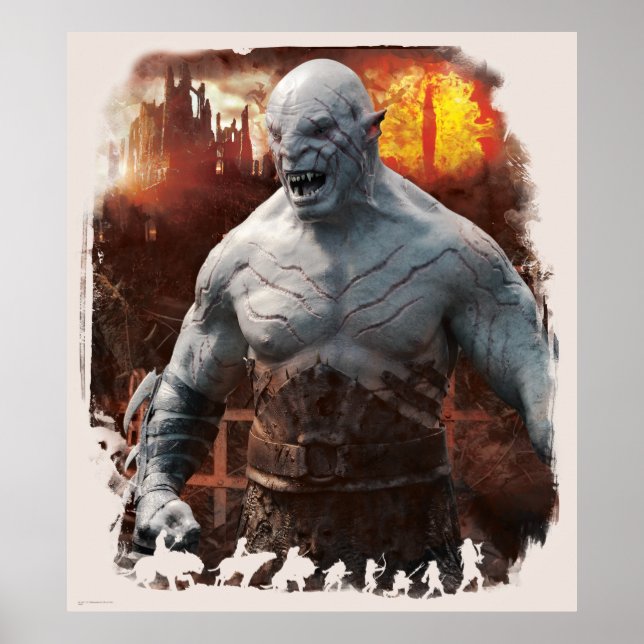Poster Azog & Orcs Silhouette Graphic (Frente)