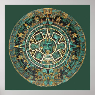Poster AZTEC Calendar In Colour