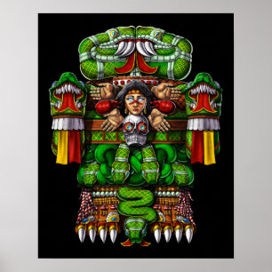 Poster Aztec Deusa Coatlicue