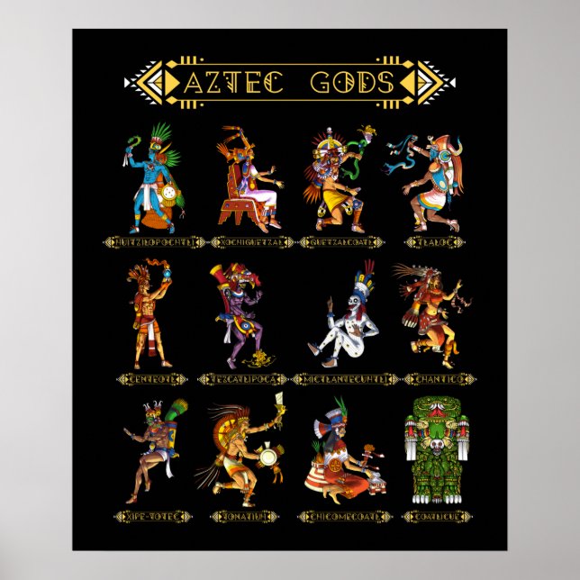 Poster Aztec Gods (Frente)