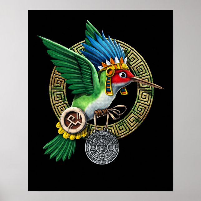 Poster Aztec Hummingbird (Frente)