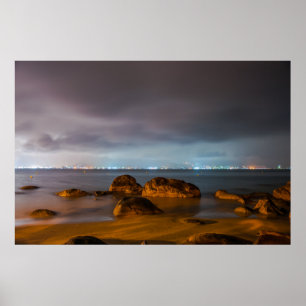 Pôster Azuis da cidade de Chiba