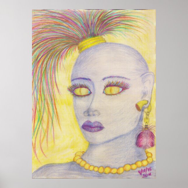 Pôster Azul 3 halftone2 (Frente)