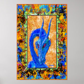 Pôster Azul Antigo