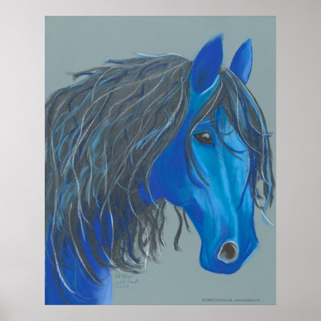 Poster Azul Antigo (Frente)