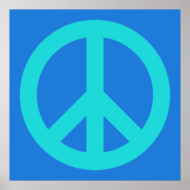 Poster Azul Aqua (Frente)