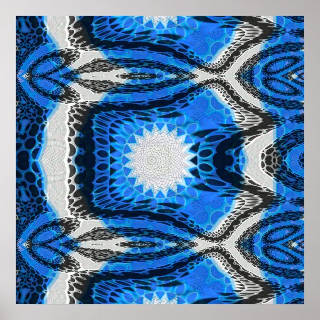 Poster Azul atômico (Frente)