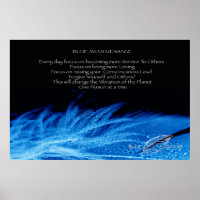 Poster Azul-Avião