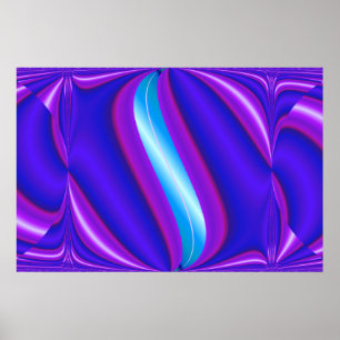 Poster azul brilhante