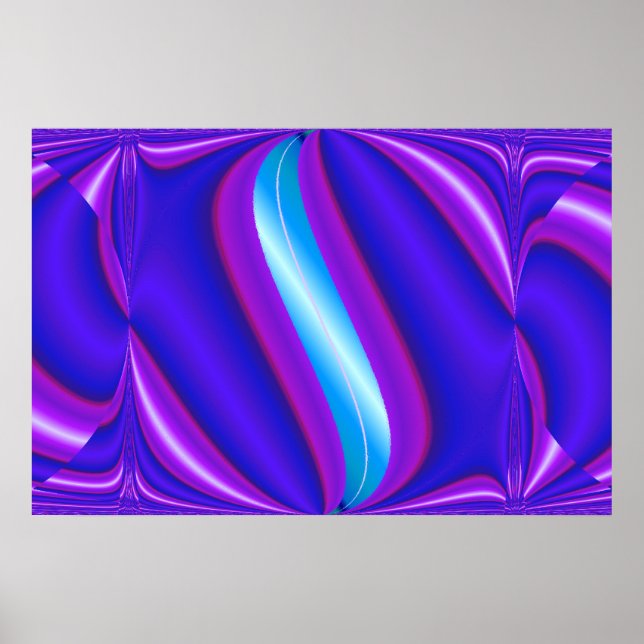 Poster azul brilhante (Frente)