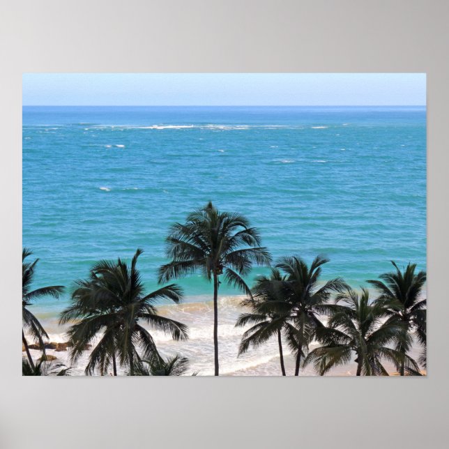 Poster Azul Caribenho (Frente)