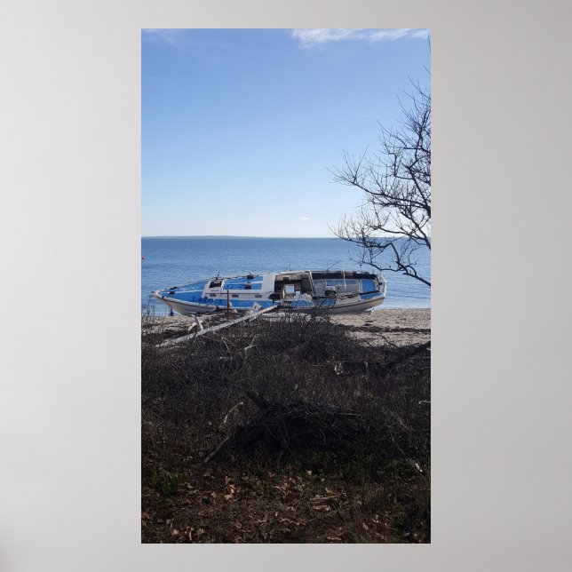 Pôster Azul Céu Naufragado (Frente)