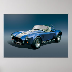 Poster azul Cobra-427s
