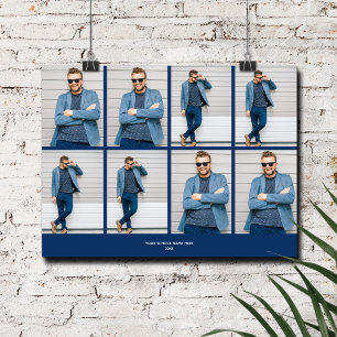 Poster Azul com Marinho de várias fotos