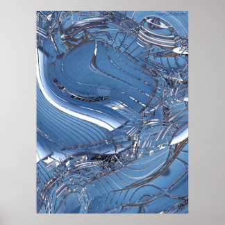 Poster Azul complexo