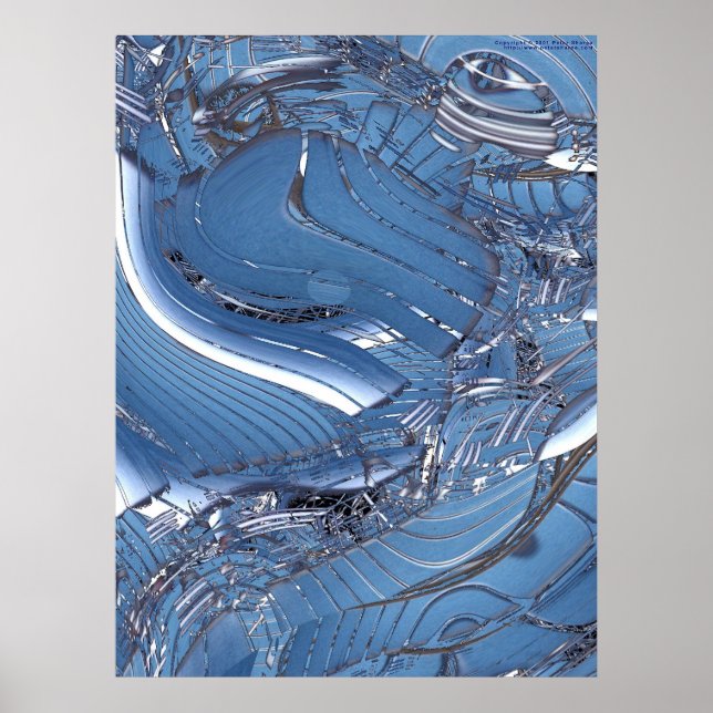 Poster Azul complexo (Frente)