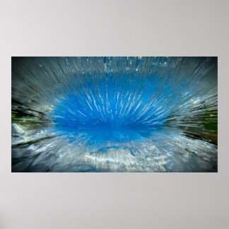 Poster Azul Congelado,