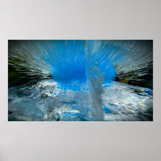 Poster Azul Congelado,