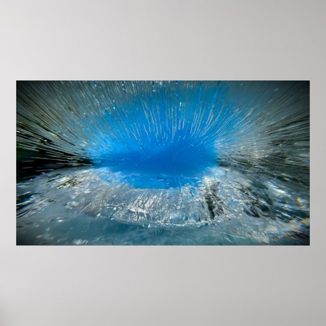 Poster Azul Congelado,  (Frente)