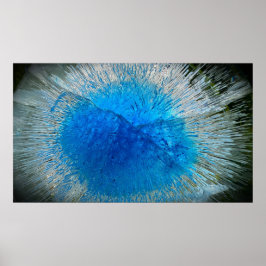 Poster Azul Congelado,