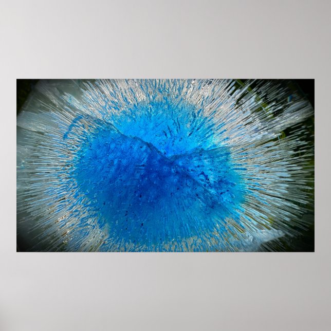 Poster Azul Congelado,  (Frente)