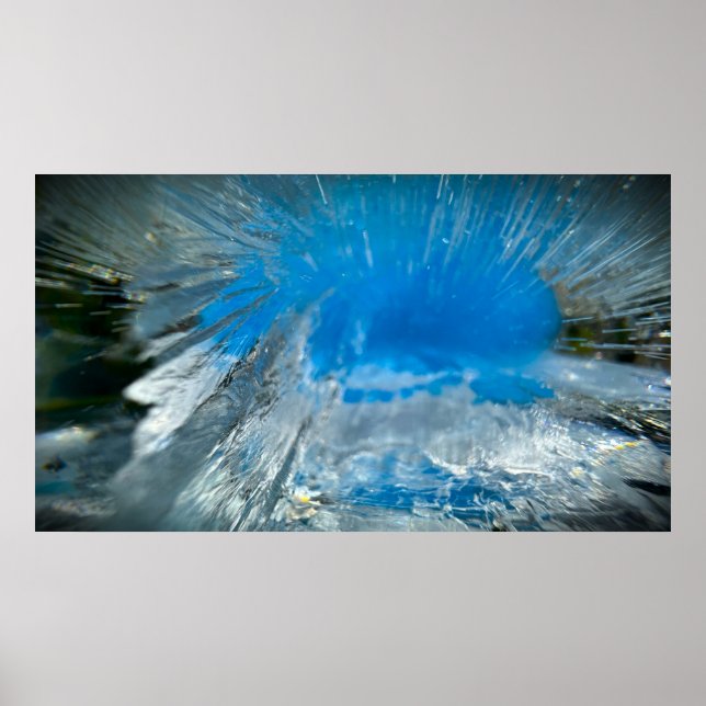 Poster Azul Congelado,  (Frente)