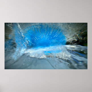 Poster Azul Congelado,