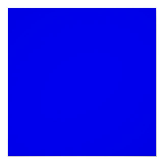 Pôster Azul (cor sólida) (Frente)