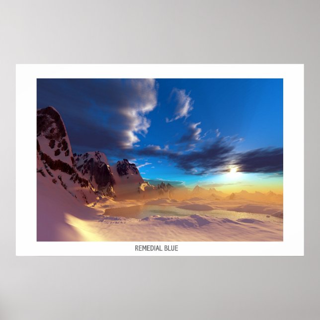 PÔSTER AZUL CORRETO (Frente)