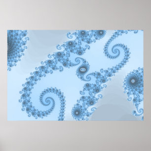 Poster azul da dança