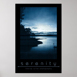 Pôster Azul da serenidade