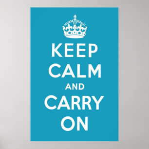 Pôster Azul das caraíbas