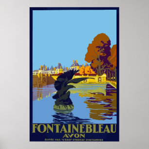 Poster Azul de Fontaine - France