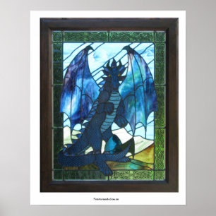 Poster azul do dragão