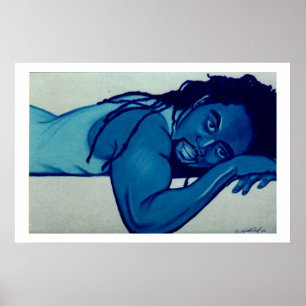 Poster azul do homem