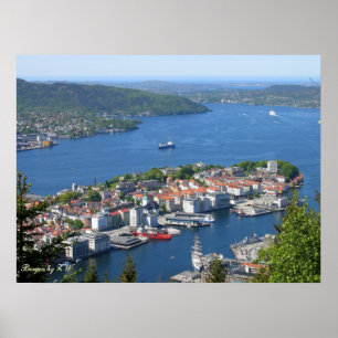 Poster azul do horizonte