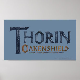 Poster Azul do logotipo de THORIN OAKENSHIELD™