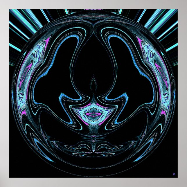 Poster azul do planeta (Frente)
