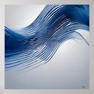 Poster Azul e Branco