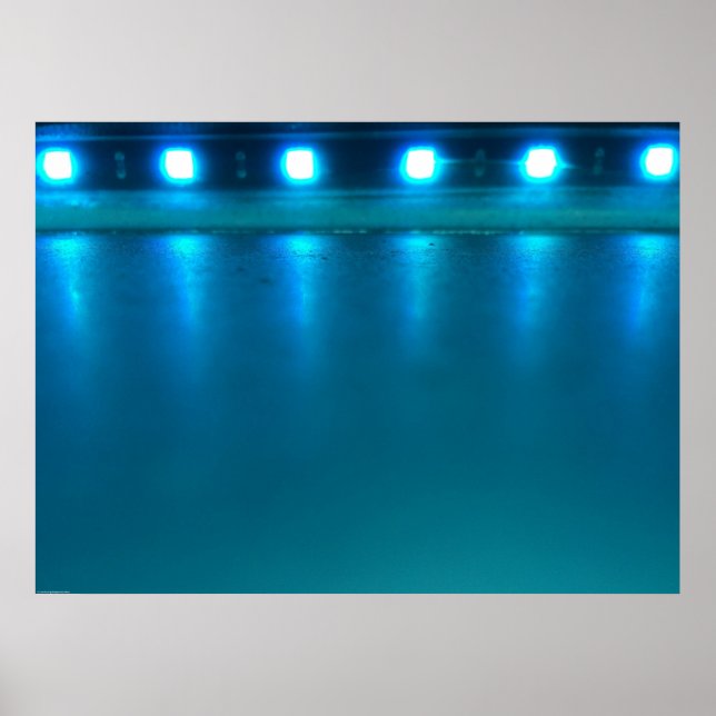 Poster Azul elétrico, (Frente)