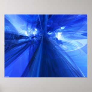 Pôster Azul Fantástico