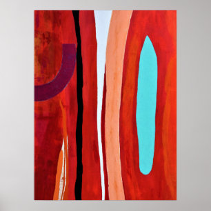 Poster Azul Flame 18 x 24